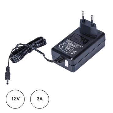Carregador 12VDC 3.0A 36W 3.5x1.35mm